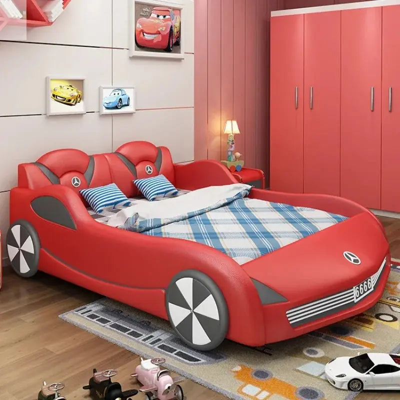 Kids Luxury Car Bed - Stylish Children's Bed with Integrated Storage